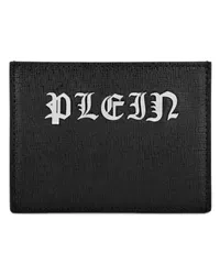 Philipp Plein Kartenetui mit Monogramm-Schild Schwarz