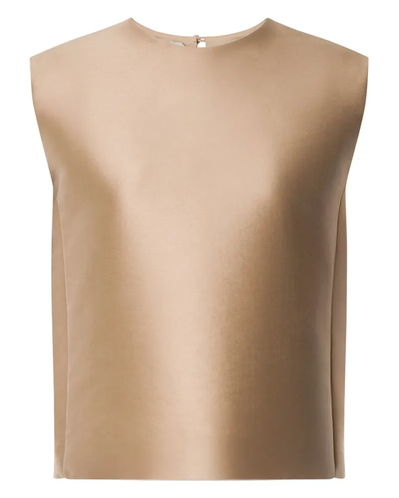 Alberta Ferretti Oberteil aus Satin - Nude Nude