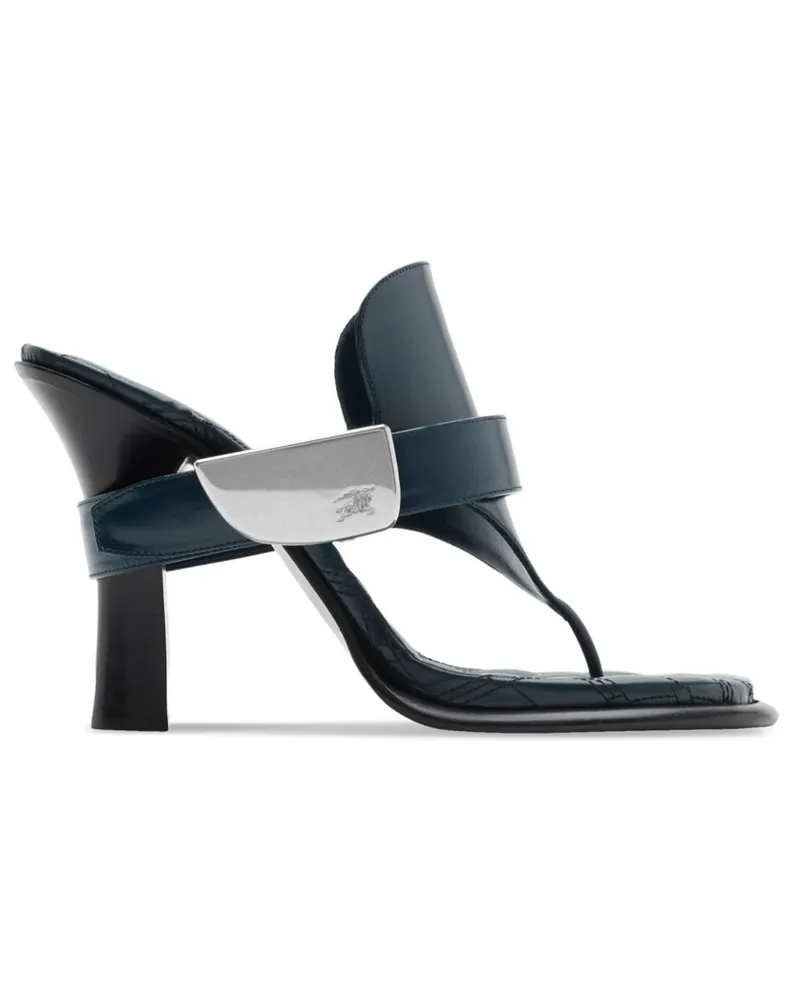 Burberry Bay Sandalen aus Leder - Blau Blau