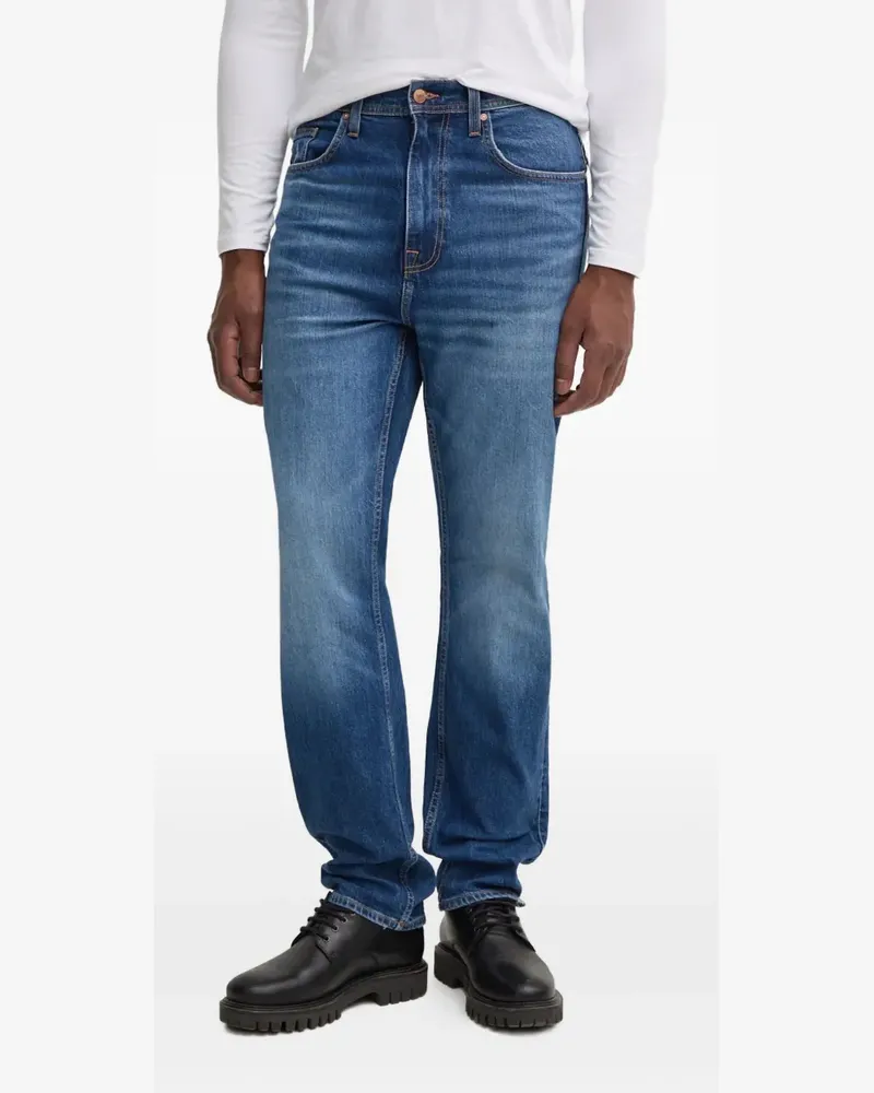 Guess logo-patch jeans - Blau Blau