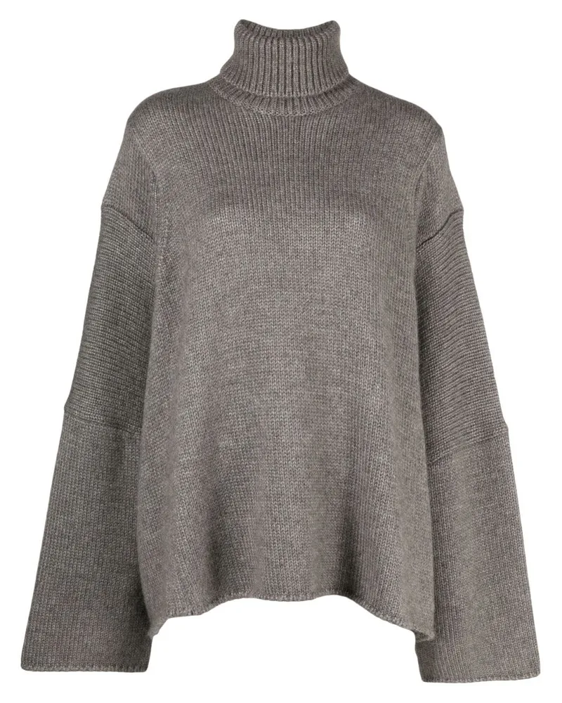 The Row Gerippter Erci Rollkragenpullover Grau