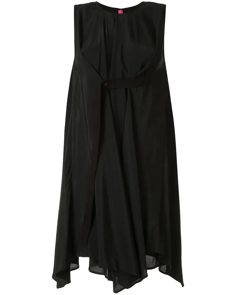 Yohji Yamamoto Top mit langem Schnitt - Schwarz Schwarz