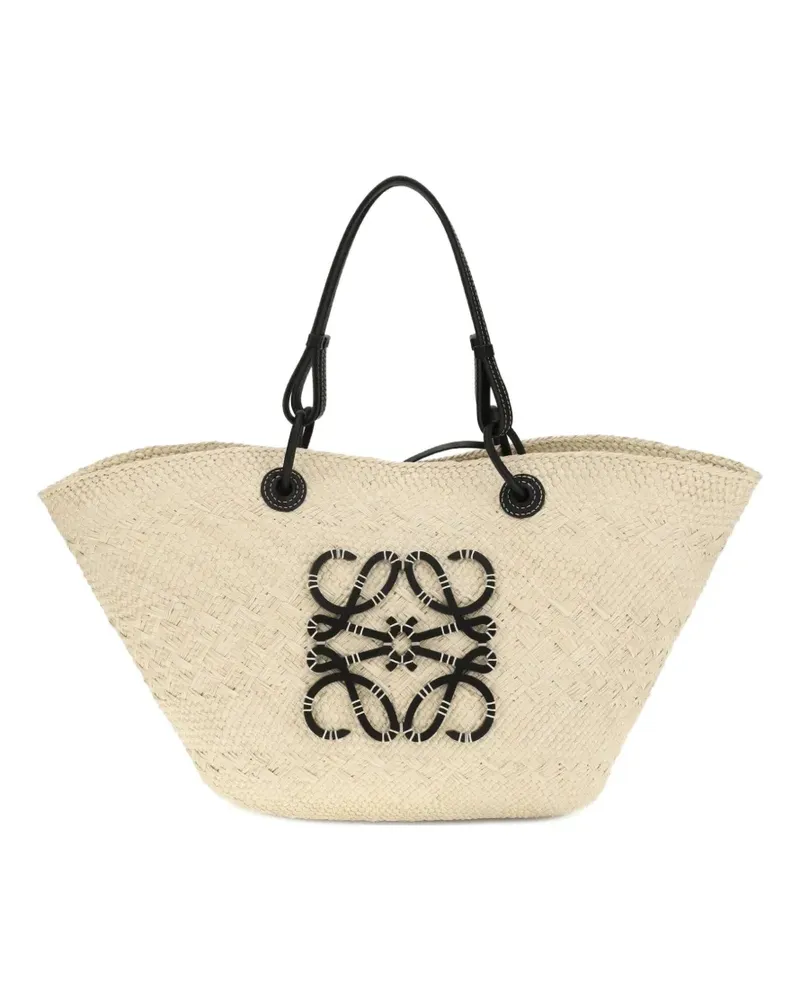 Loewe anagram-detail shoulder bag - Nude Nude