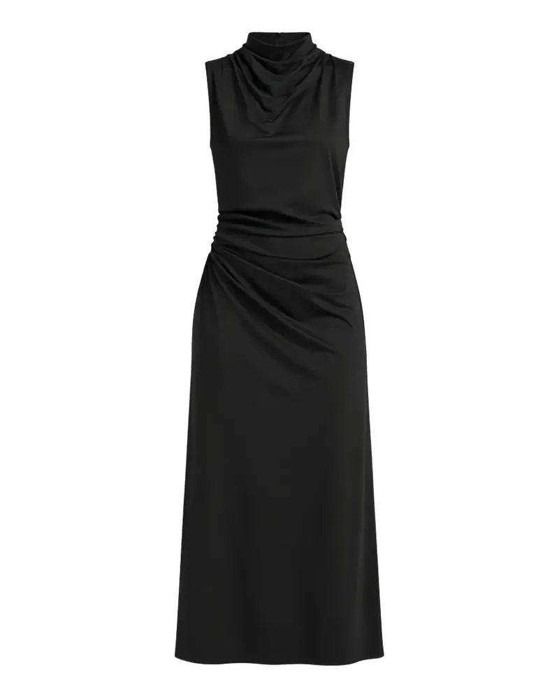 Pinko Golf ruched cowl-neck midi dress - Schwarz Schwarz