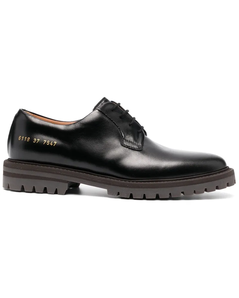 Common Projects Klassische Derby-Schuhe Schwarz