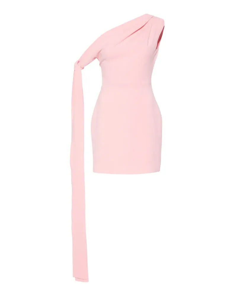 Solace London Drapiertes Gardner One-Shoulder-Minikleid - Rosa Rosa