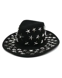 Philipp Plein Fedora mit Sternnieten Schwarz