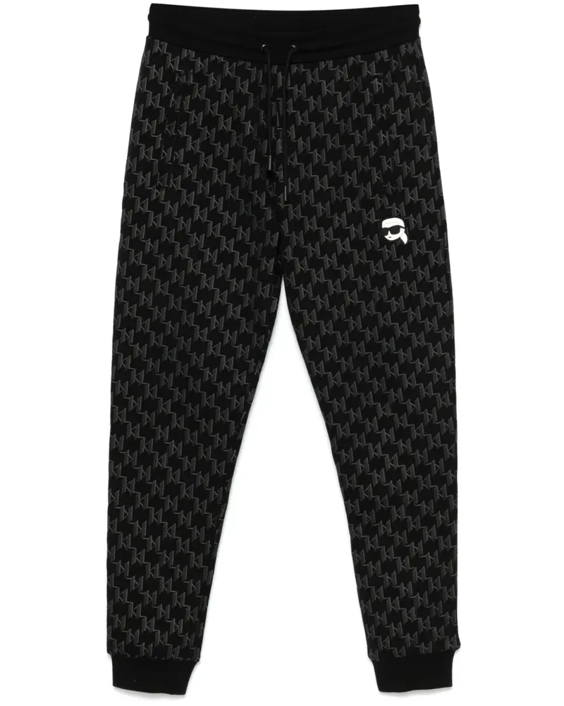 Karl Lagerfeld Jogginghose mit Logo-Print Schwarz