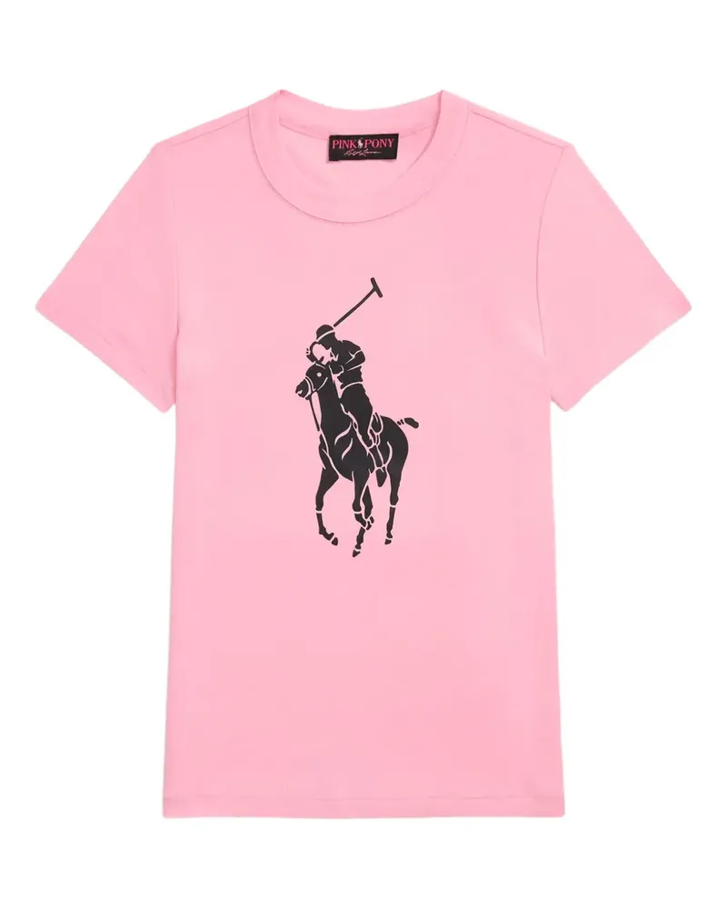 Ralph Lauren Pink Pony T-Shirt mit Rundhalsausschnitt - Rosa Rosa