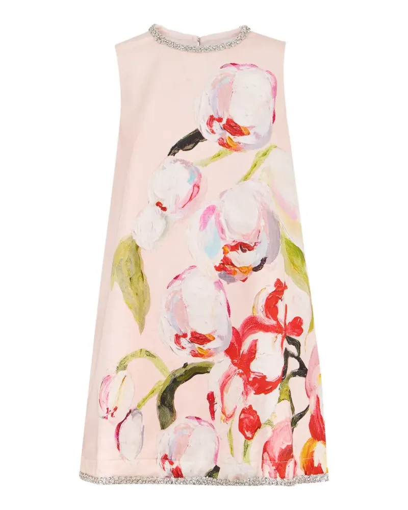 Acler Anglesey Minikleid mit Blumenverzierung - Rosa Rosa