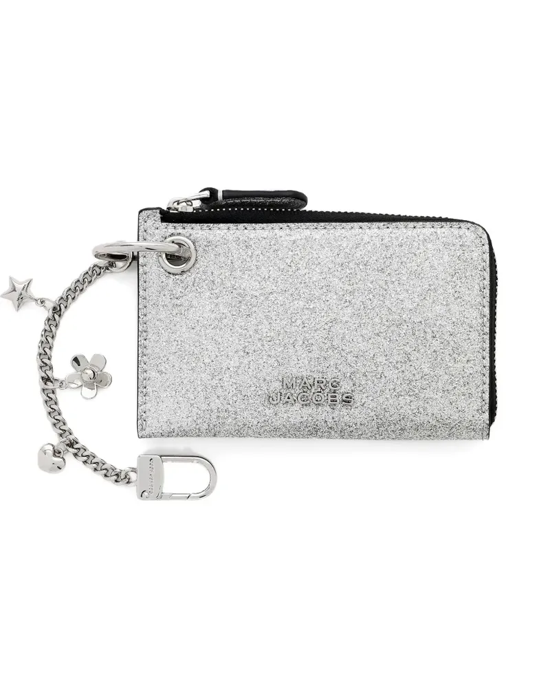 Marc Jacobs The Coated Glitter Portemonnaie - Silber Silber