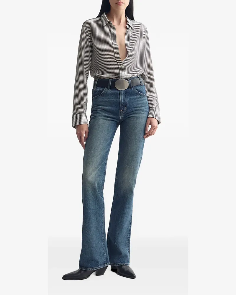 Nili Lotan Gaia striped silk shirt - Braun Braun