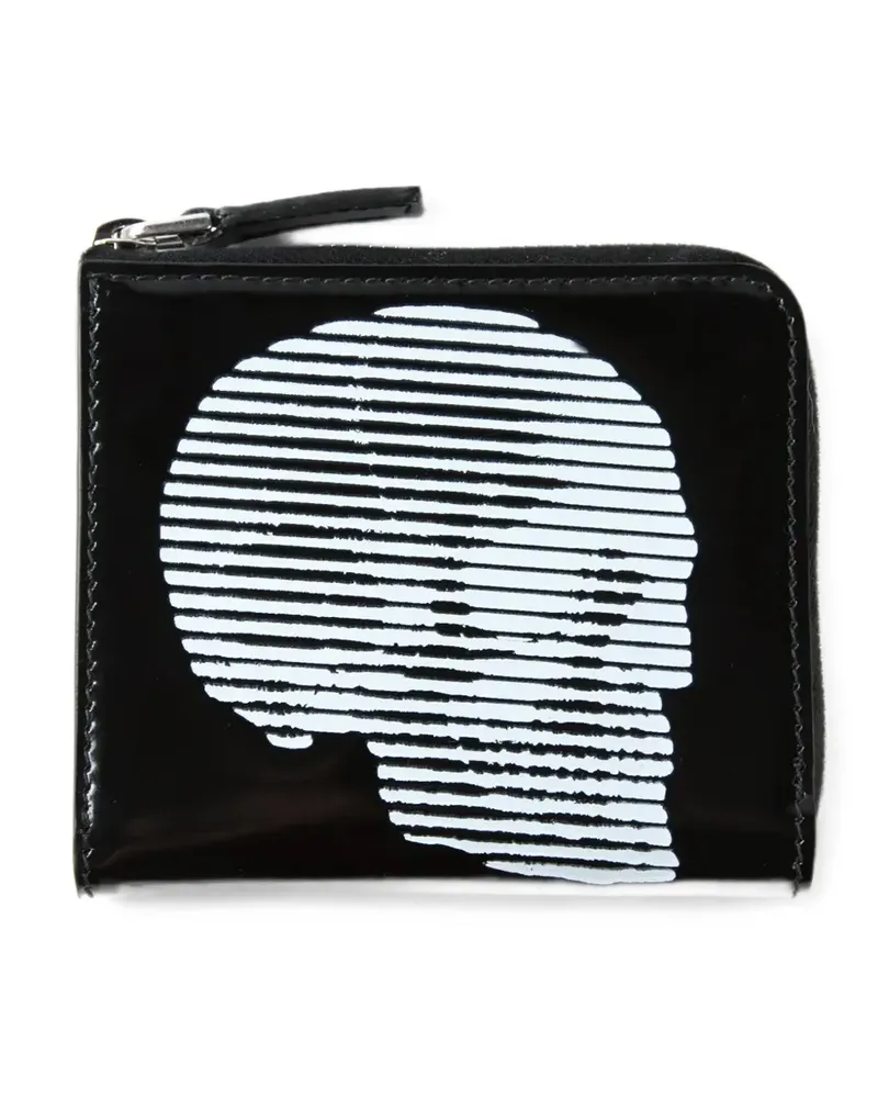 Alexander McQueen zip-around leather wallet - Schwarz Schwarz