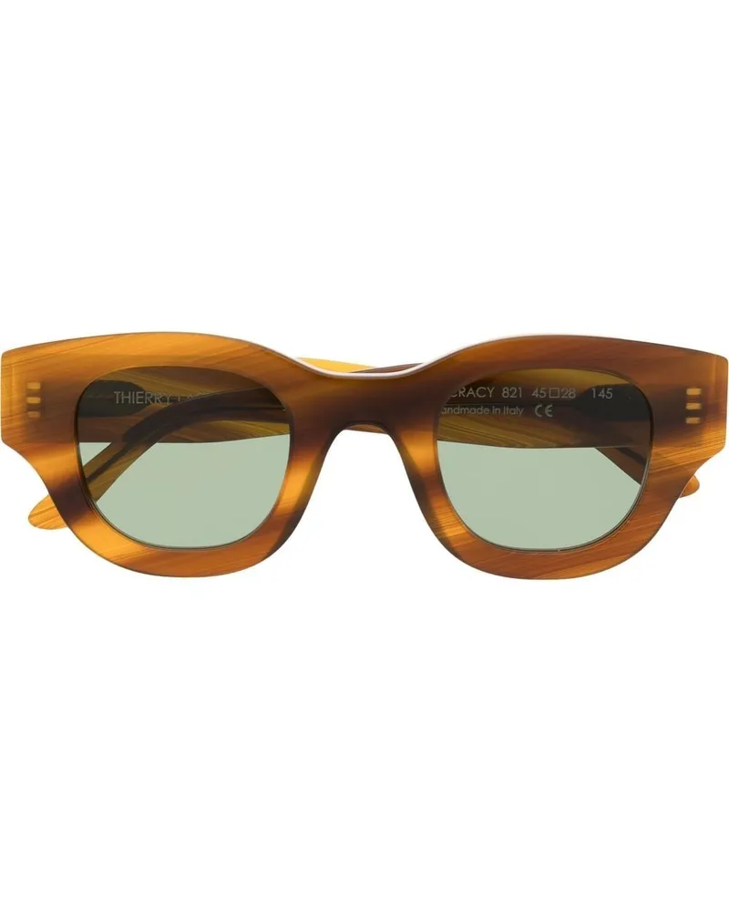 Thierry Lasry Autocracy Sonnenbrille Braun