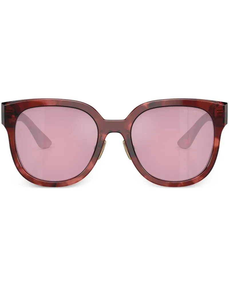 Miu Miu Sonnenbrille mit D-Gestell - Rot Rot