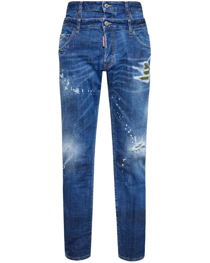 Dsquared2 Jeans mit Logo-Detail - Blau Blau
