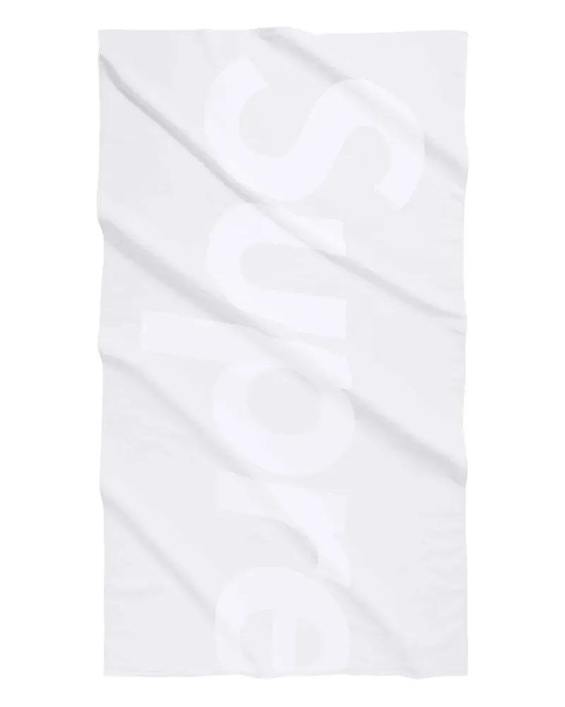 Supreme Being Strandtuch mit Jacquard-Logo - Weiß Weiß