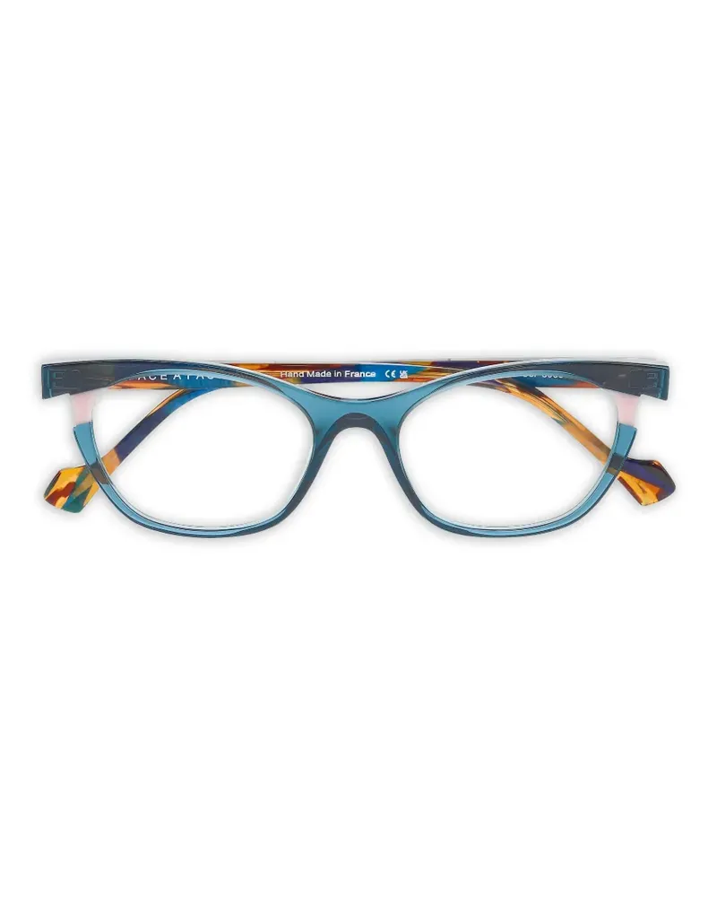 Face à Face Brille mit geometrischem Gestell - Blau Blau