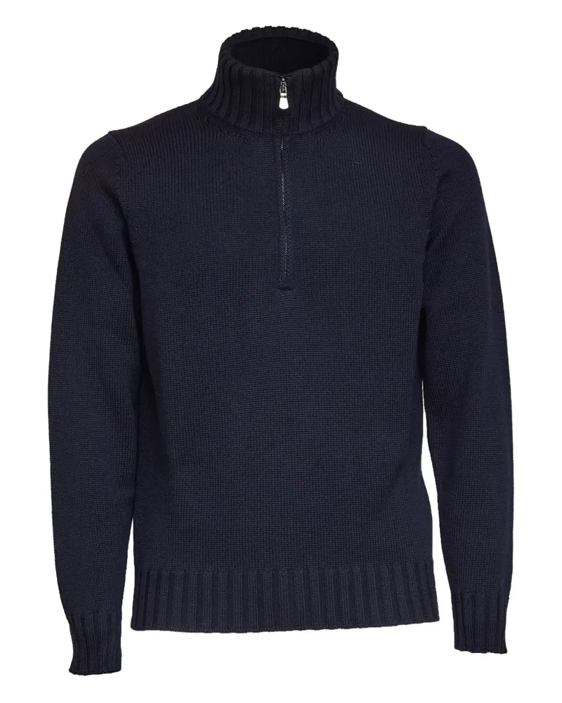 Filippo de Laurentiis half-zip wool sweater - Blau Blau