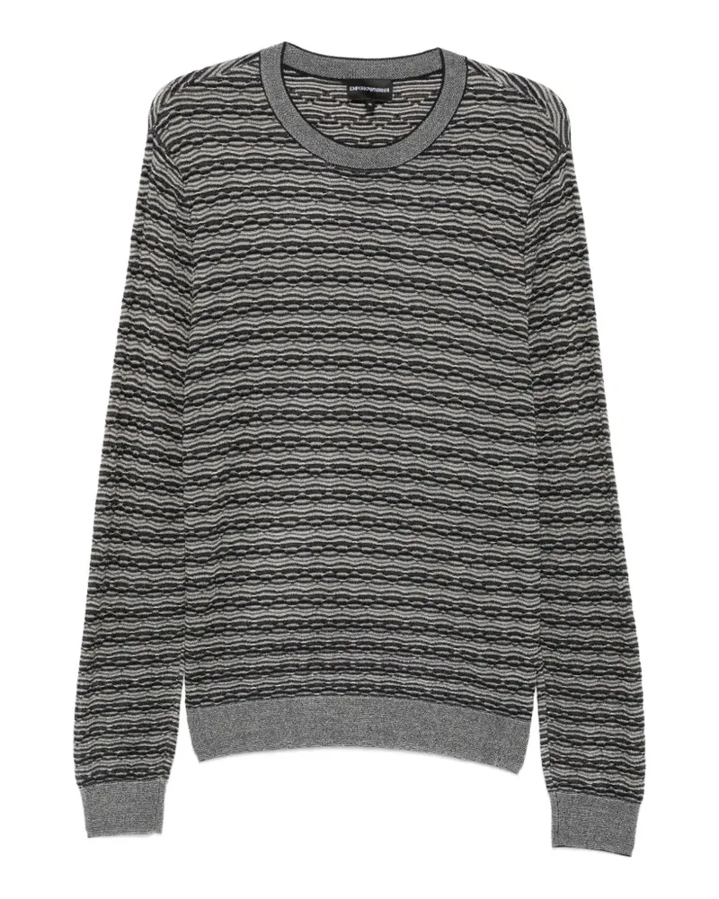 Emporio Armani Pullover mit Querstreifen - Blau Blau