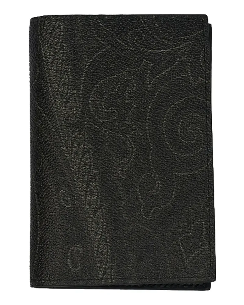 Etro Arnica paisley-print card holder - Schwarz Schwarz