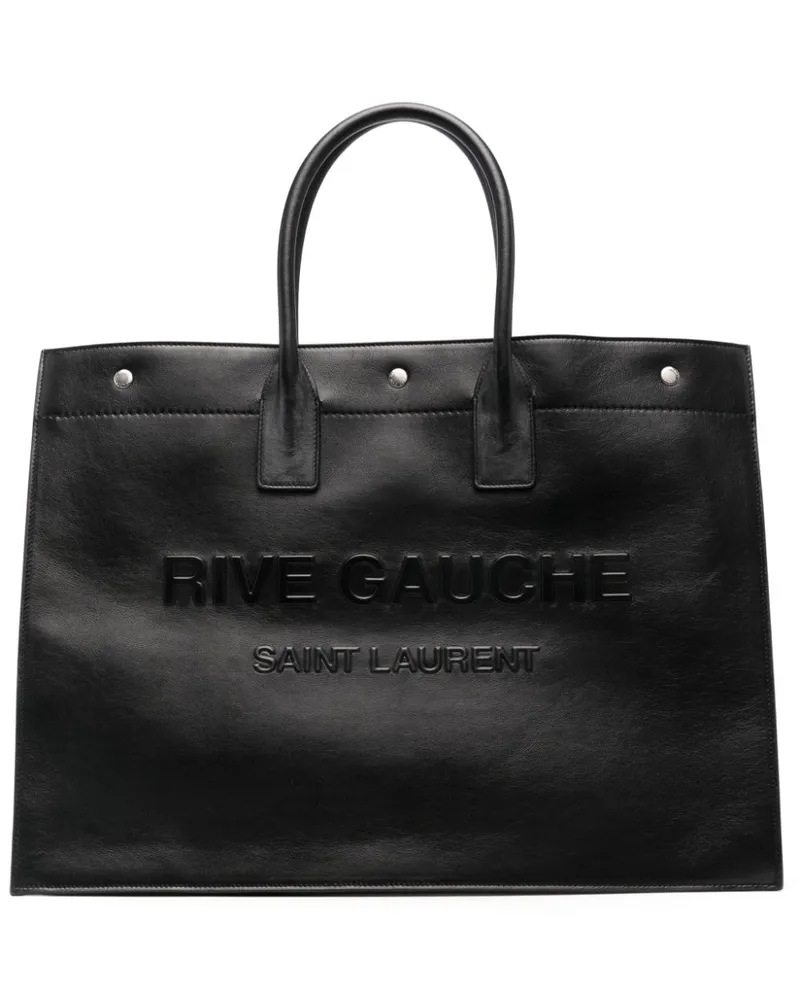Saint Laurent Großer Rive Gauche Shopper - Schwarz Schwarz