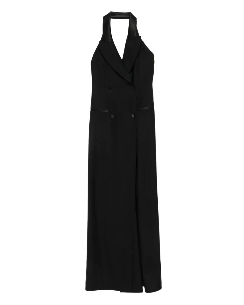 Moschino Doppelreihiges Neckholder-Kleid - Schwarz Schwarz