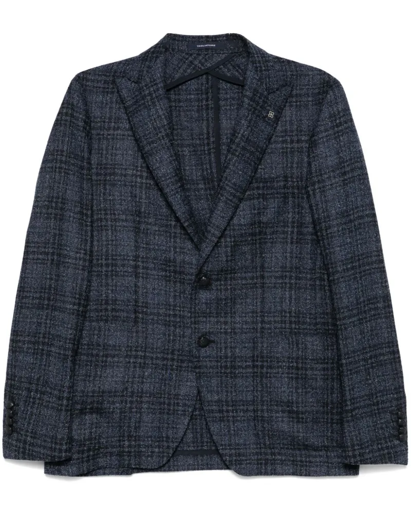 Tagliatore Kariertes Sakko - Blau Blau
