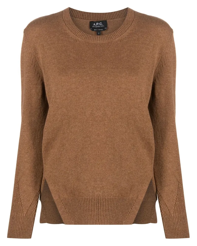 A.P.C. Pullover aus Schurwolle - Braun Braun
