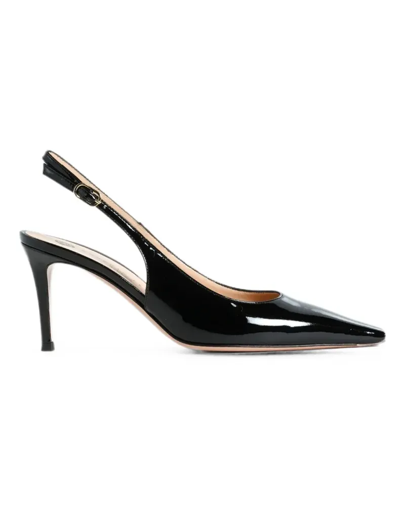 FESTA Milano Atlante leather slingback heeled pumps - Schwarz Schwarz