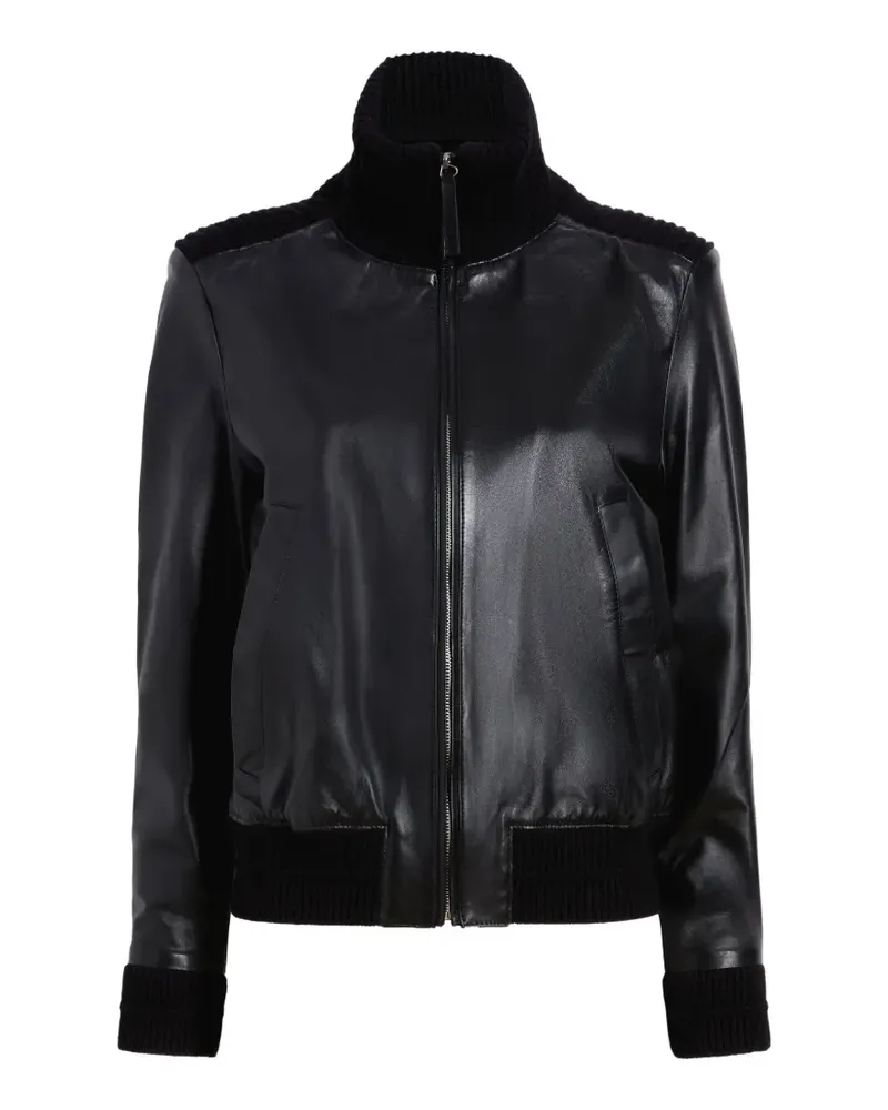 Proenza Schouler Elenora Jacke mit geripptem Kragen - Schwarz Schwarz