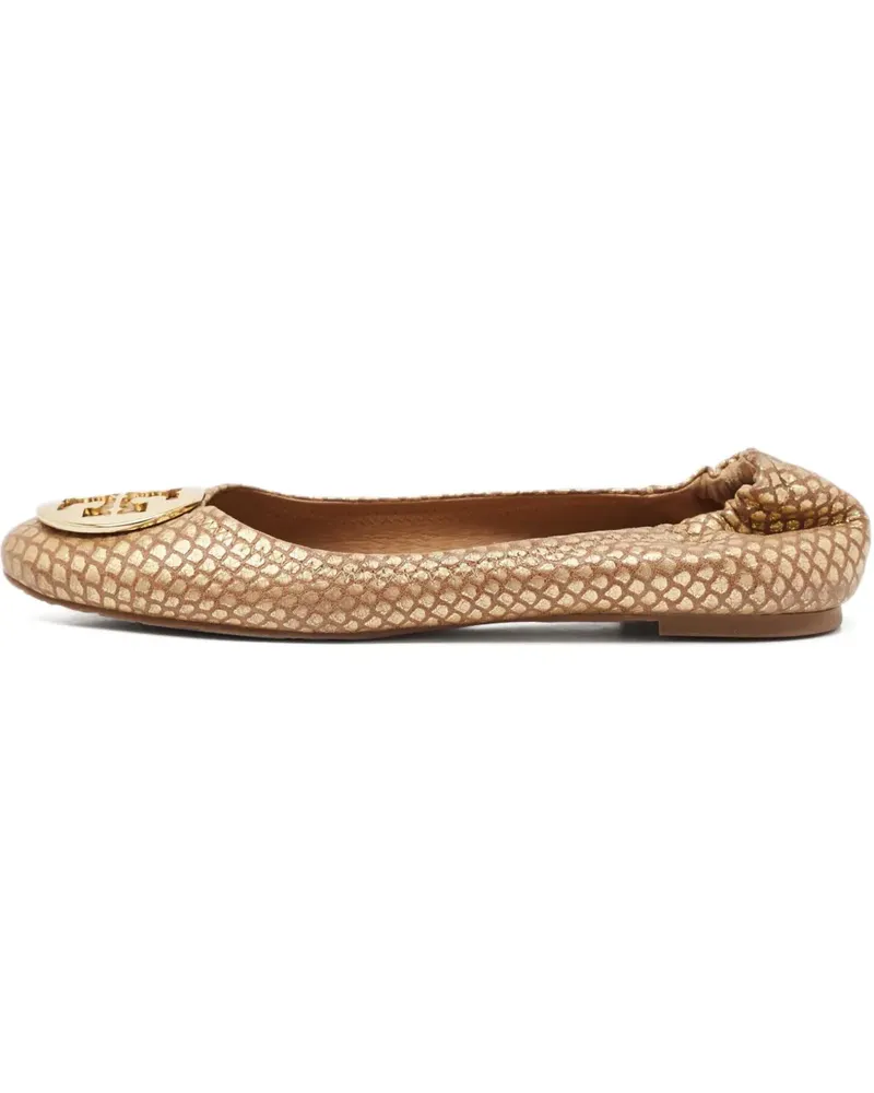 Tory Burch Ballerinas mit Schlangen-Effekt - Braun Braun