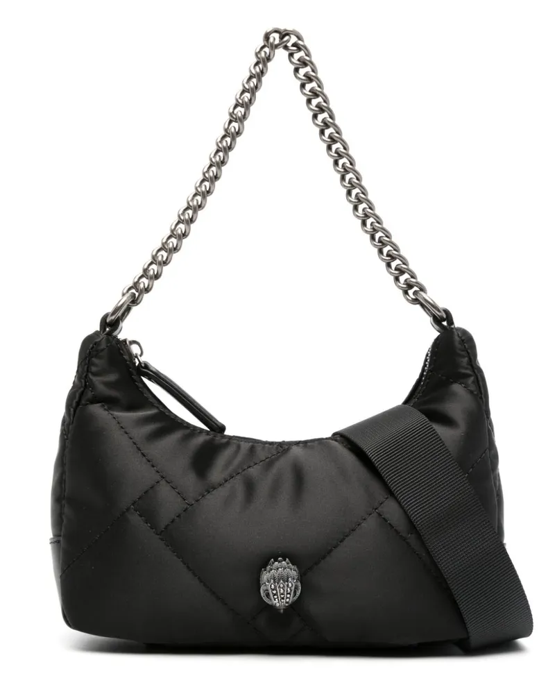 Kurt Geiger Schultertasche mit Logo-Schild Schwarz