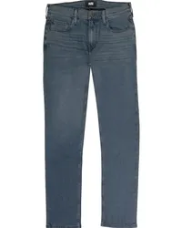 Paige Halbhohe Straight-Leg-Jeans Blau