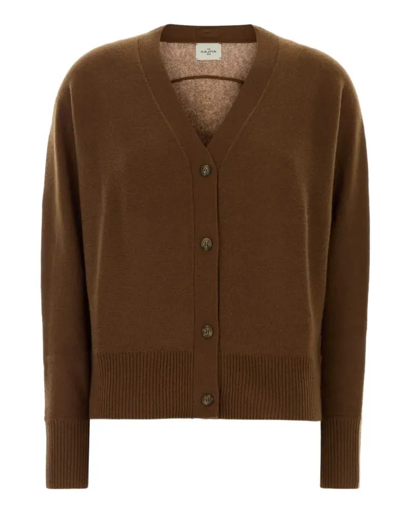 Le Kasha 1918 Lyss V-neck cardigan - Braun Braun