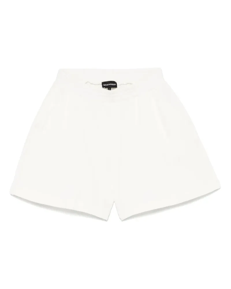 Emporio Armani Short mit Jersey-Struktur - Weiß Weiß