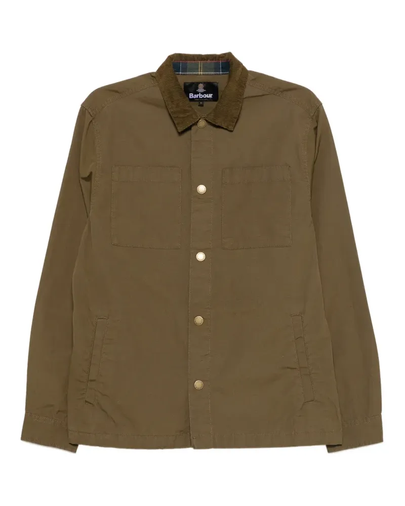 Barbour Hemdjacke mit Cordkragen - Grün Grün