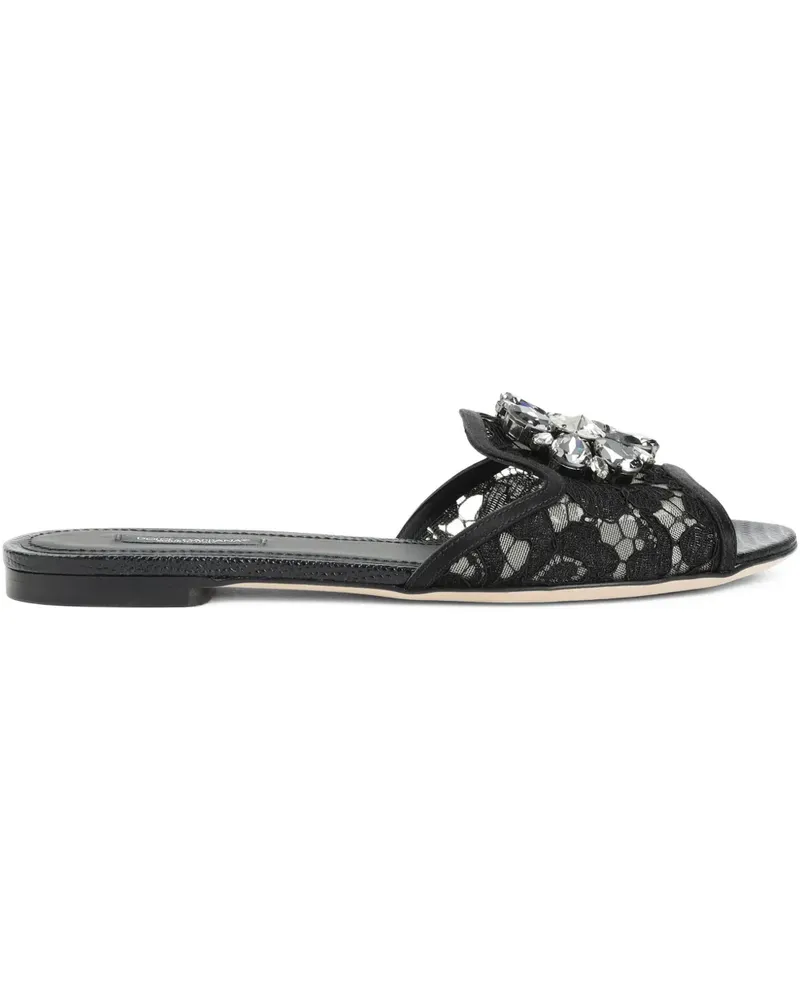 Dolce & Gabbana Sandalen mit Verzierungen - Schwarz Schwarz