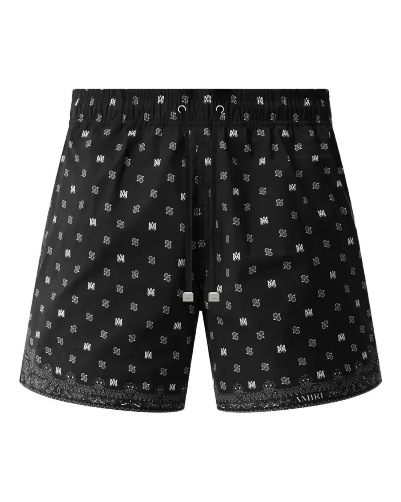 Amiri patterned swim shorts - Schwarz Schwarz