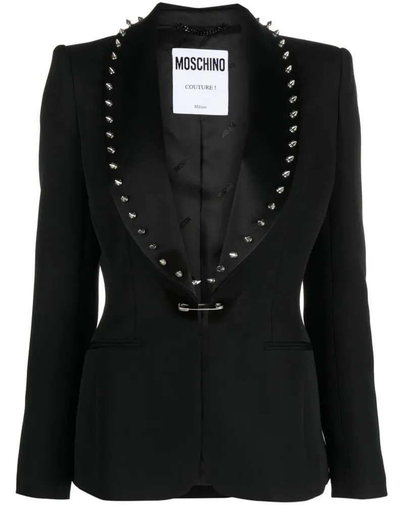 Moschino Verzierter Blazer - Schwarz Schwarz