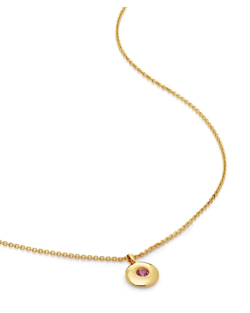 Monica Vinader October Birthstone Halskette - Gold Gold