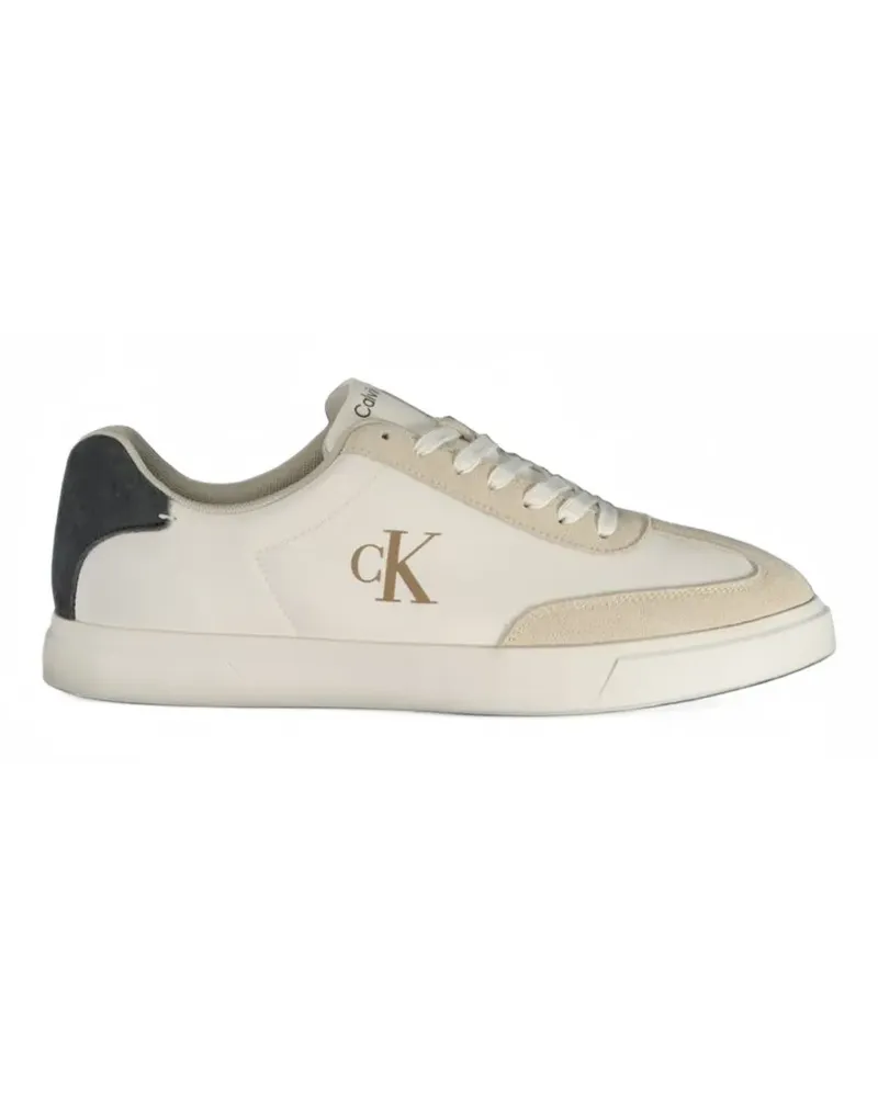 Calvin Klein Sneakers mit Logo-Print - Weiß Weiß