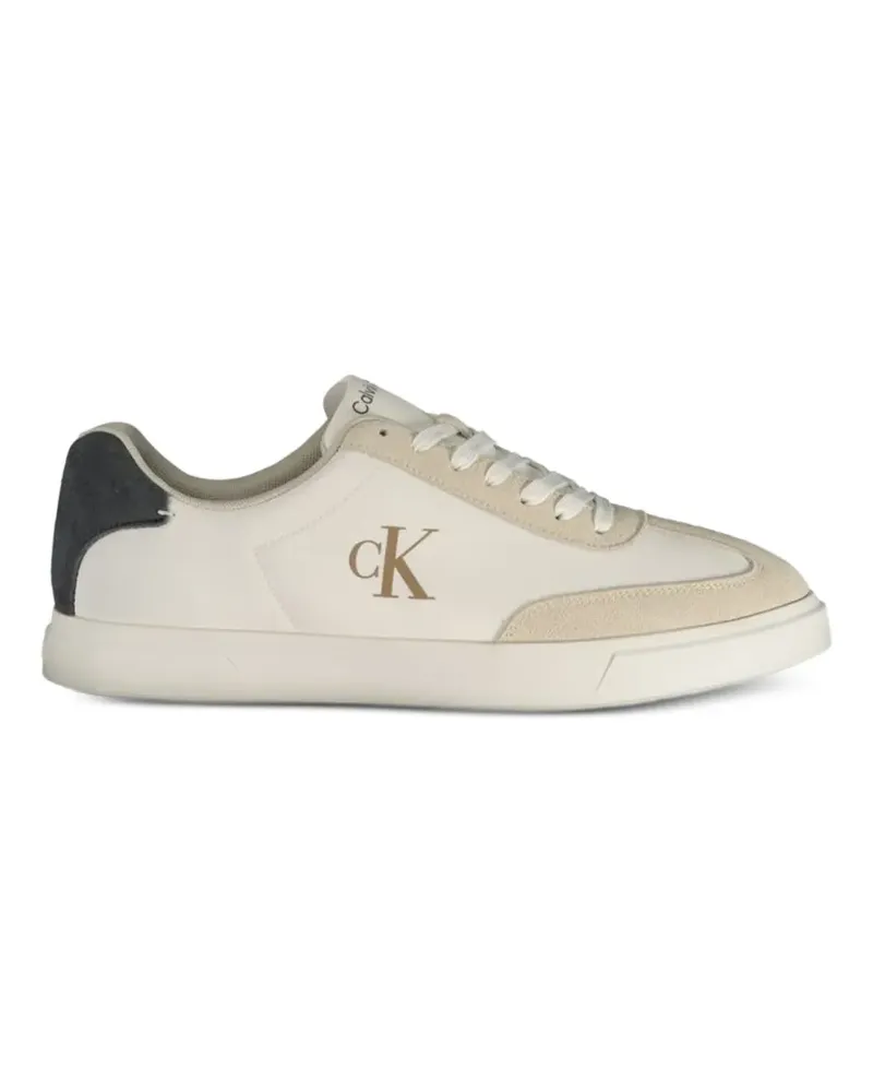 Calvin Klein Sneakers mit Logo-Print - Weiß Weiß