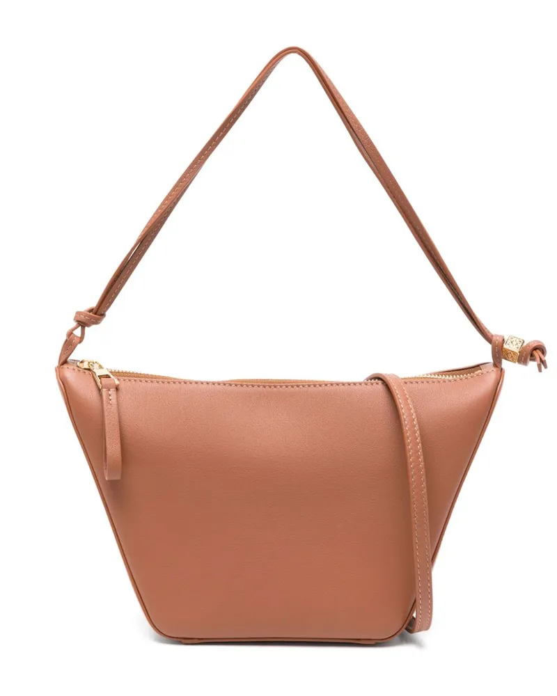 Loewe Mini Hammock Schultertasche - Braun Braun