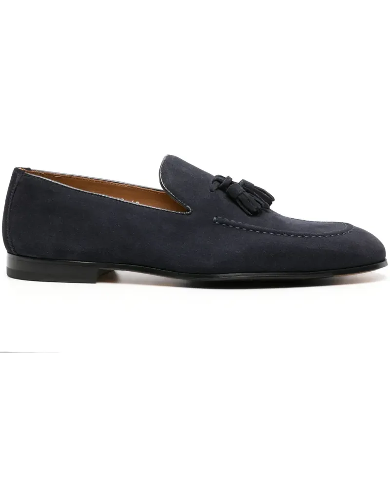 Doucal´s Loafer aus Wildleder mit Quasten - Blau Blau