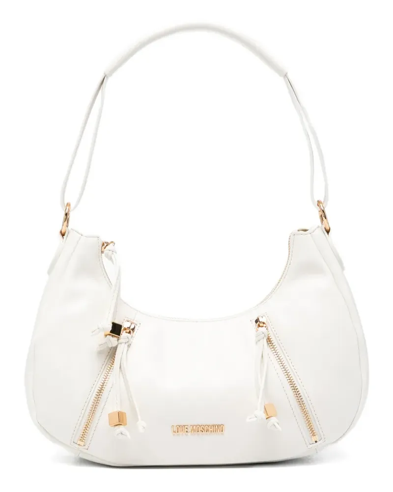 Moschino zip-fastening shoulder bag - Weiß Weiß