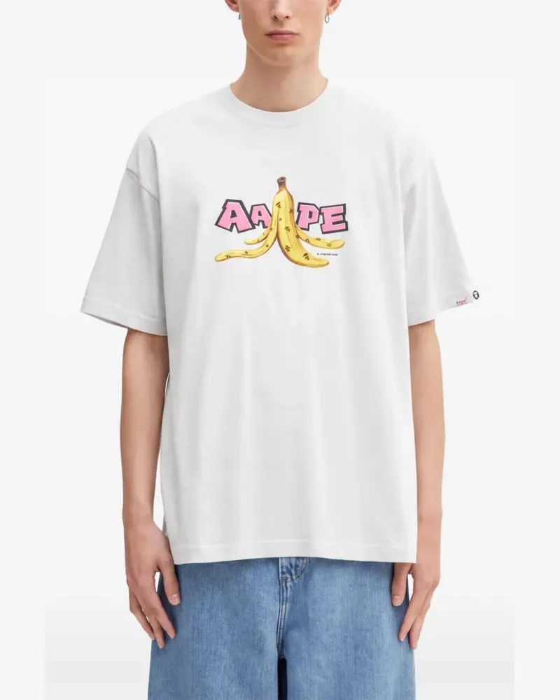 BAPE graphic-print short-sleeve T-shirt - Grau Grau