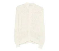 Cardigan in Lochstrick - Nude