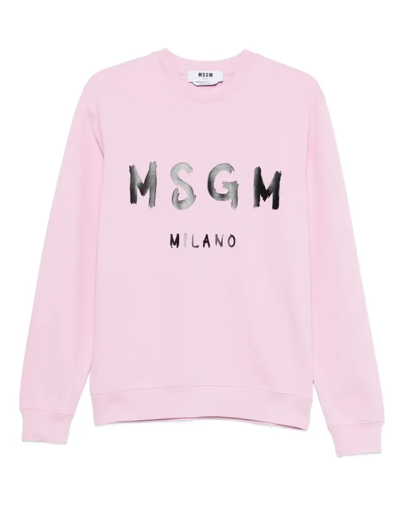MSGM Sweatshirt mit Rundhalsausschnitt - Rosa Rosa