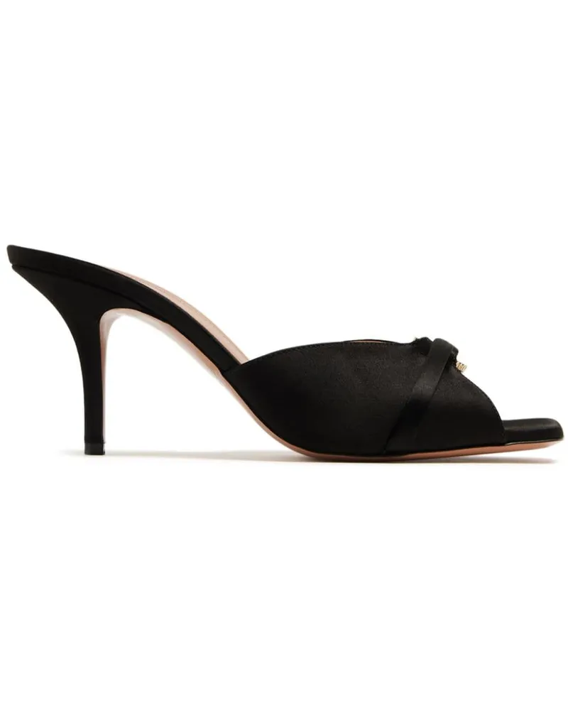 Malone Souliers Kristallverzierte Patricia Satin-Mules 70mm - Schwarz Schwarz